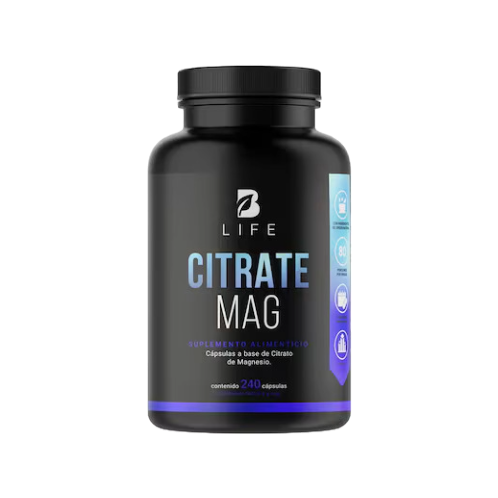 B LIFE CITRATE MAG 240 CAPS (CITRATO DE MAGNESIO)