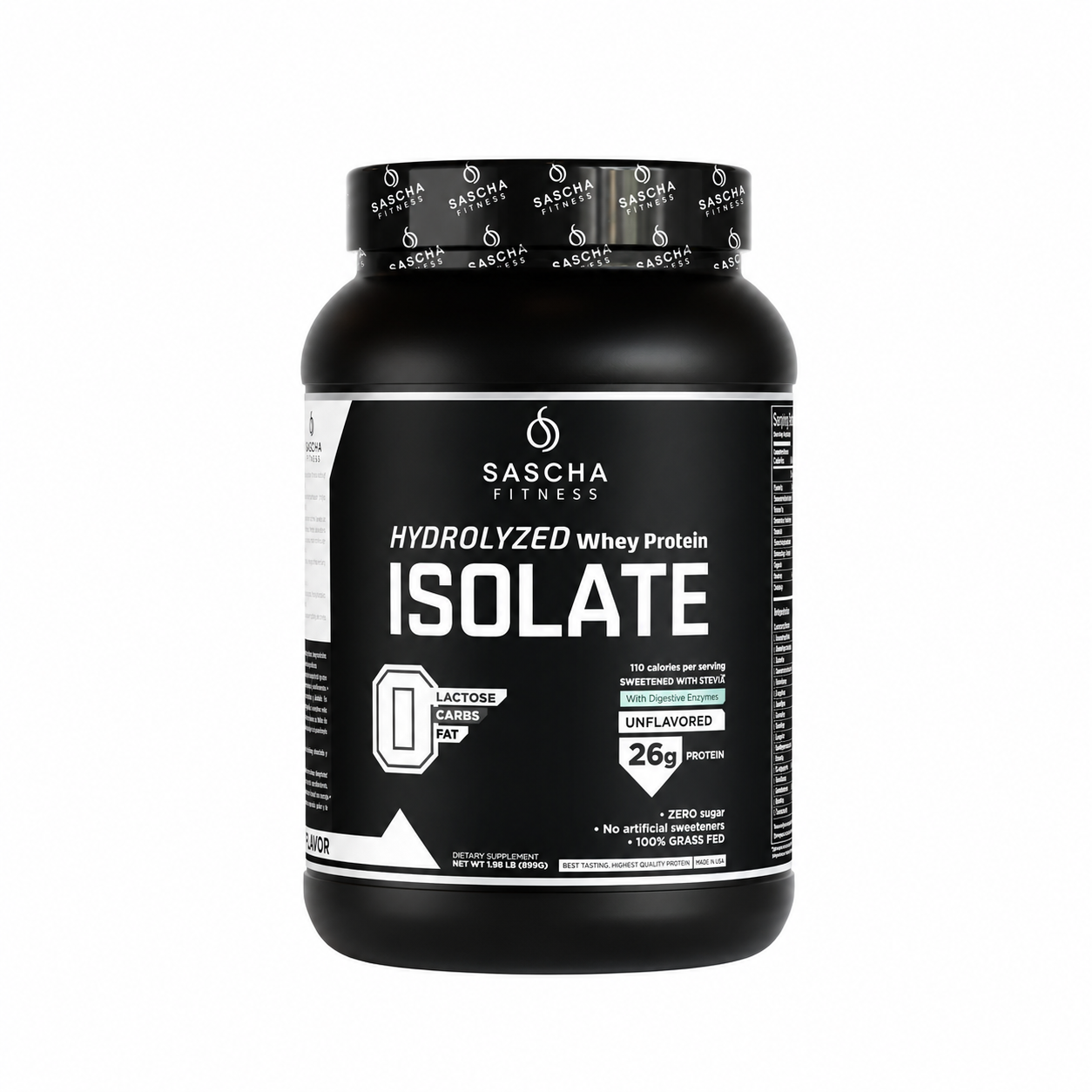Sascha Fitness Hydrolized Whey Protein Isolate 2 LB