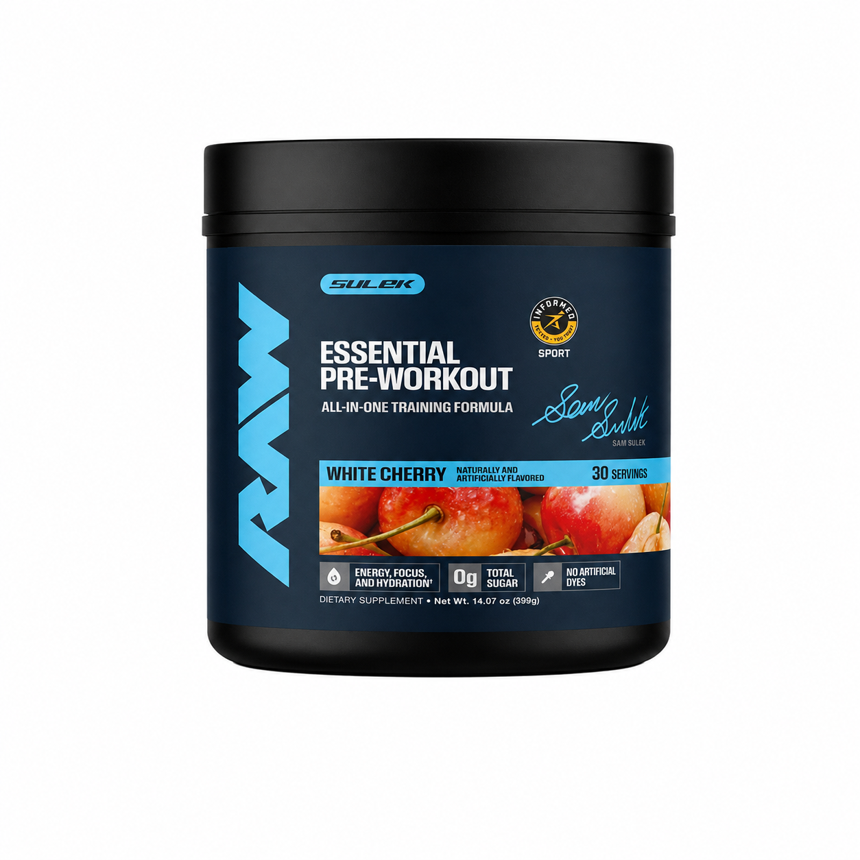 RAW SAM SULEK ESSENTIALS PRE WORKOUT 30 SERVICIOS