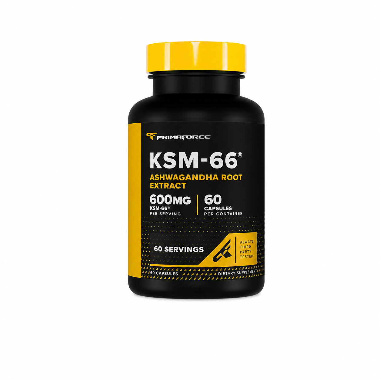 PRIMAFORCE KSM-66 ASHWAGANDHA, 600 MG, 60 CAPSULAS