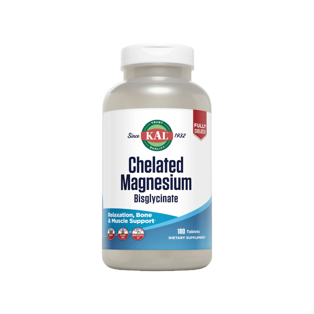 KAL CHELATED MAGNESIUM BISGLYCINATE 180 TAB