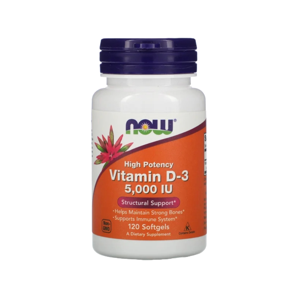 NOW VITAMINA D3 5,000IU 120 CAPS