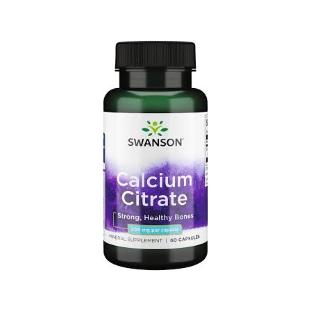 SWANSON CALCIUM CITRATE 200 MG 60 CAPS