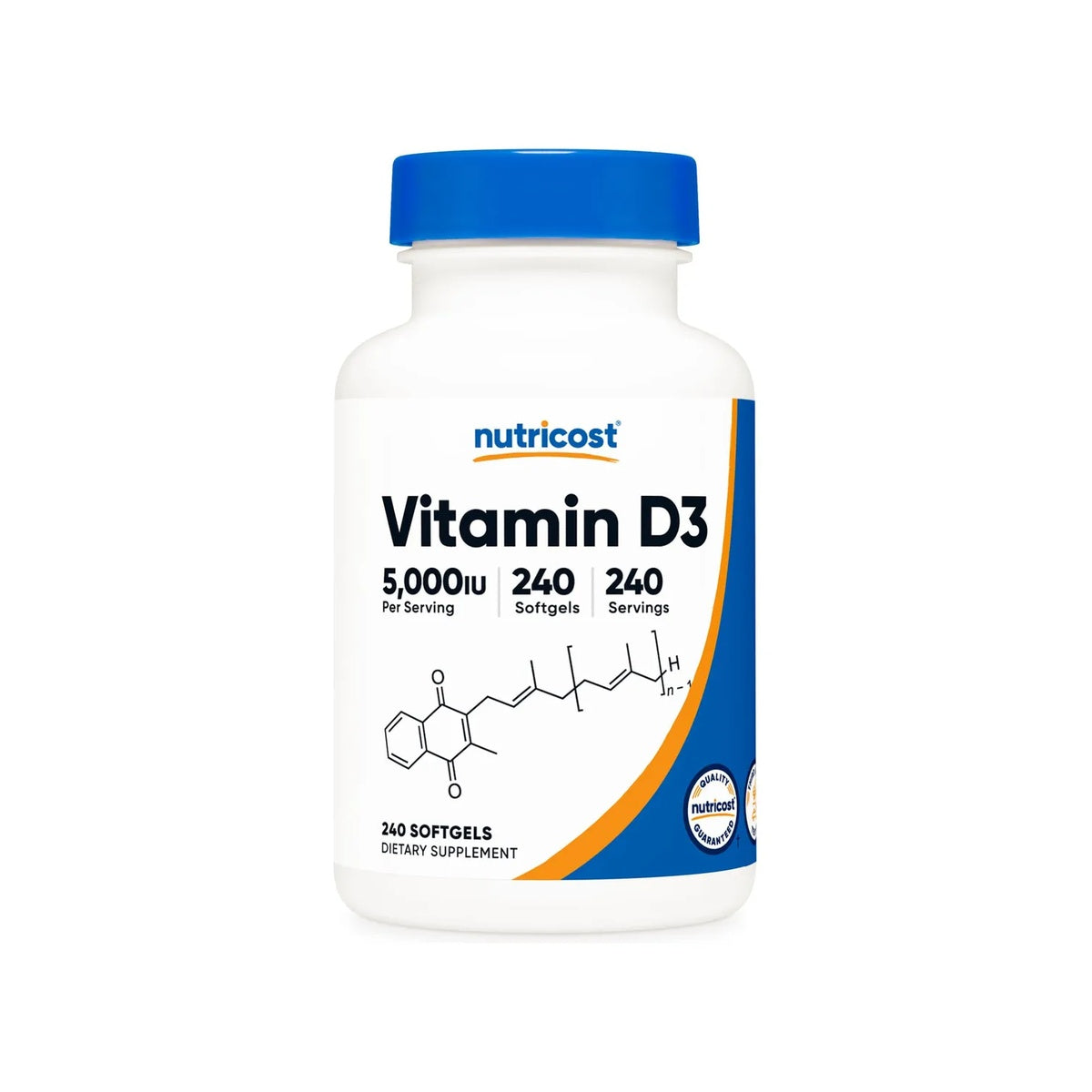 NUTRICOST D3 5000IU 240 CAPS