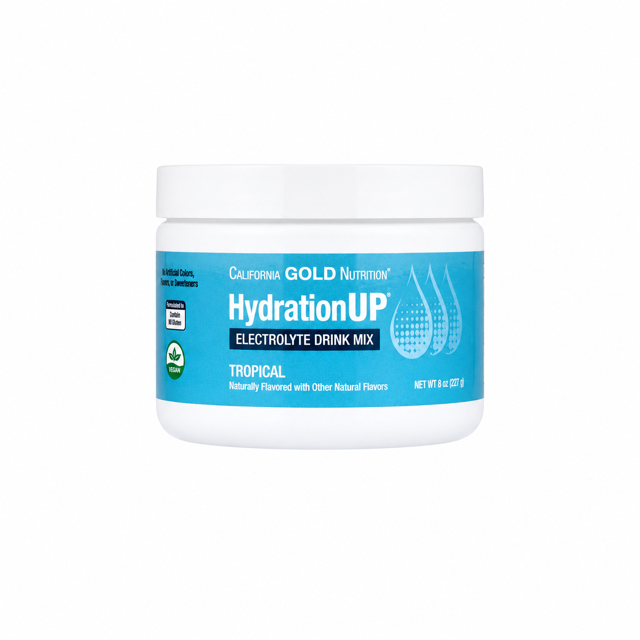 CALIFORNIA GOLD HYDRATIONUP (ELECTROLYTE DRINK MIX) 227 GR 50 SERVS