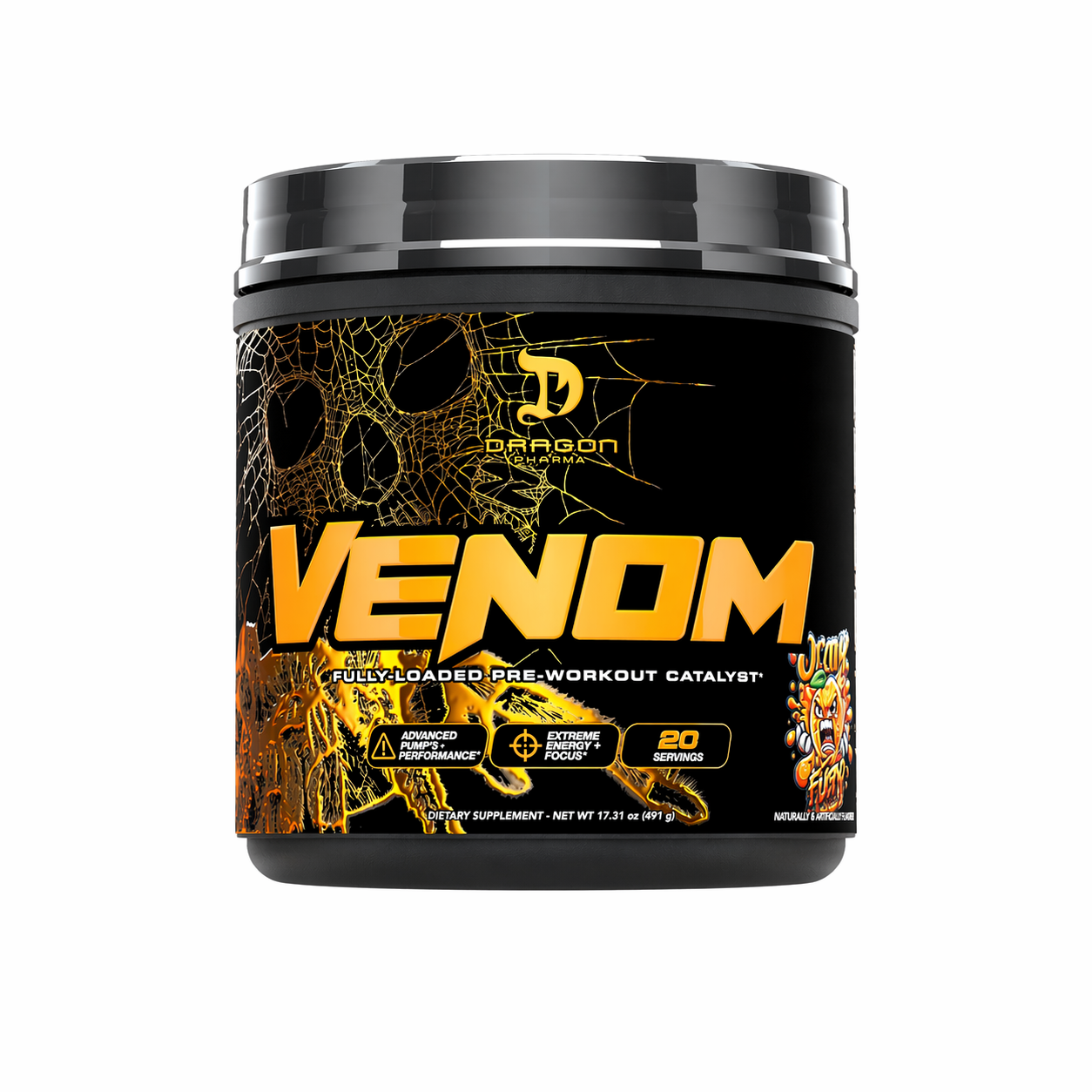 DRAGON PHARMA VENOM FULLY LOADED PRE-WORKOUT 20 SERVS
