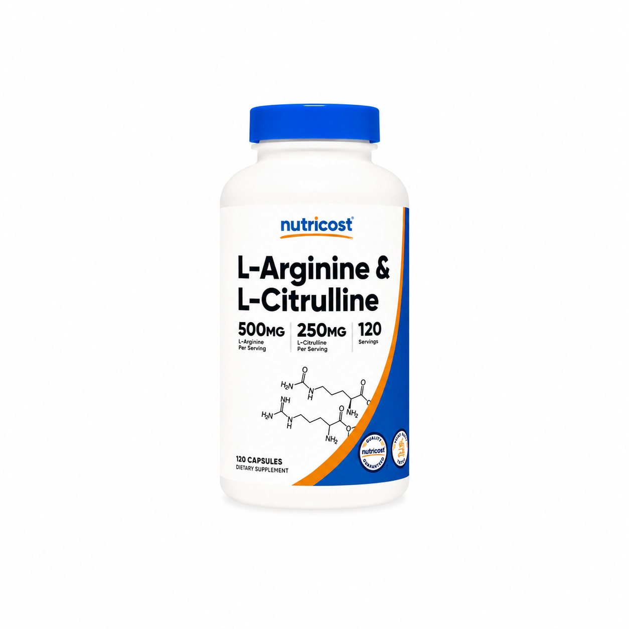 NUTRICOST L-ARGININE + L-CITRULLINE 120 CAPSULAS